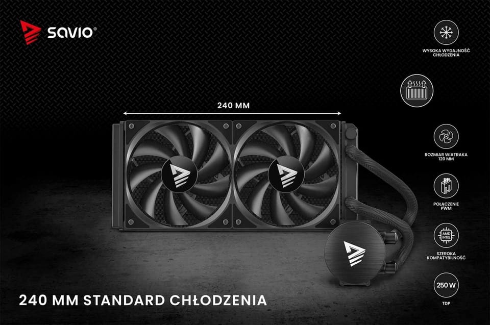 Chłodzenie wodne NOX 240 mm
