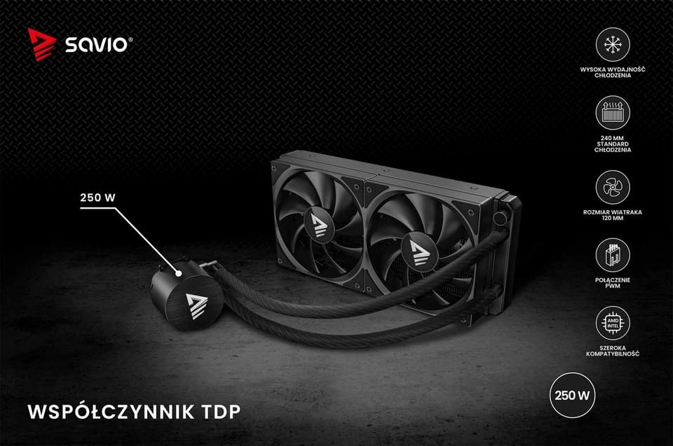 Chłodzenie wodne NOX 240 mm