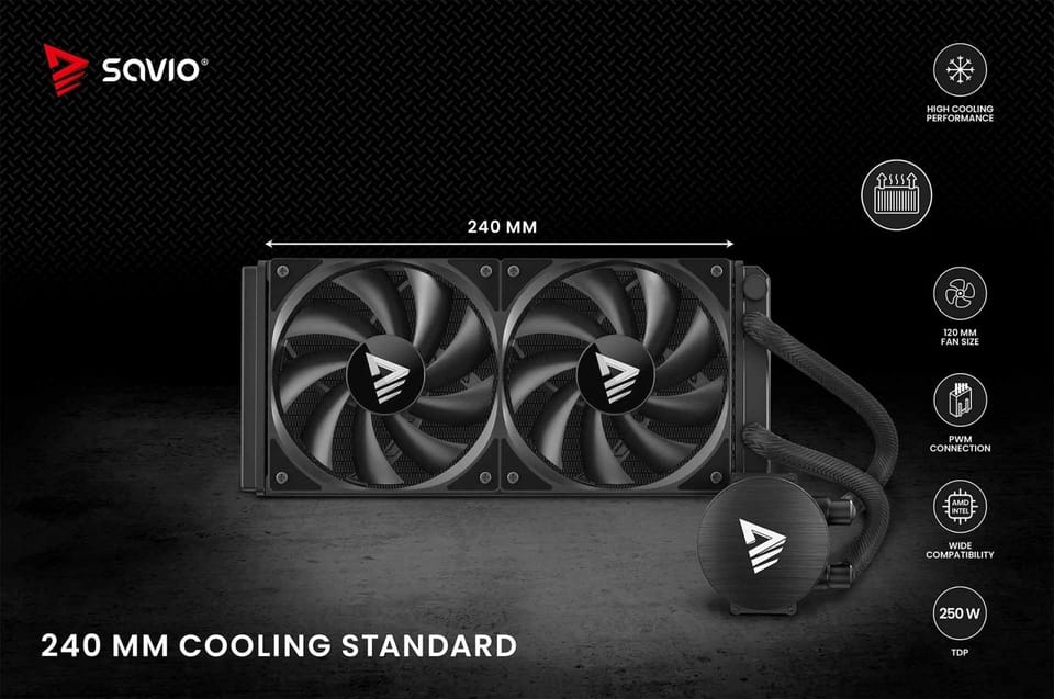 CPU liquid cooler NOX 240 mm