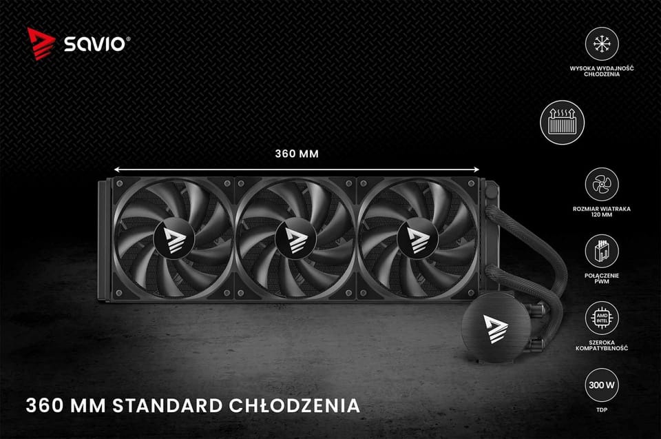 Chłodzenie wodne NOX 360 mm