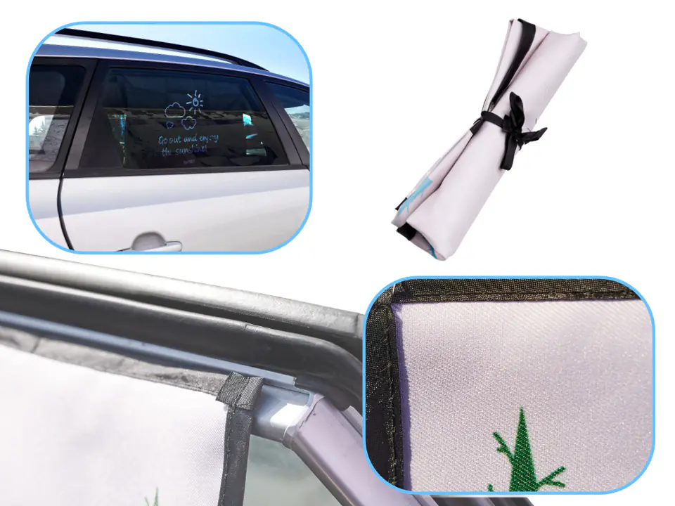 Curtain Magnetic Car Window Cover Cactus