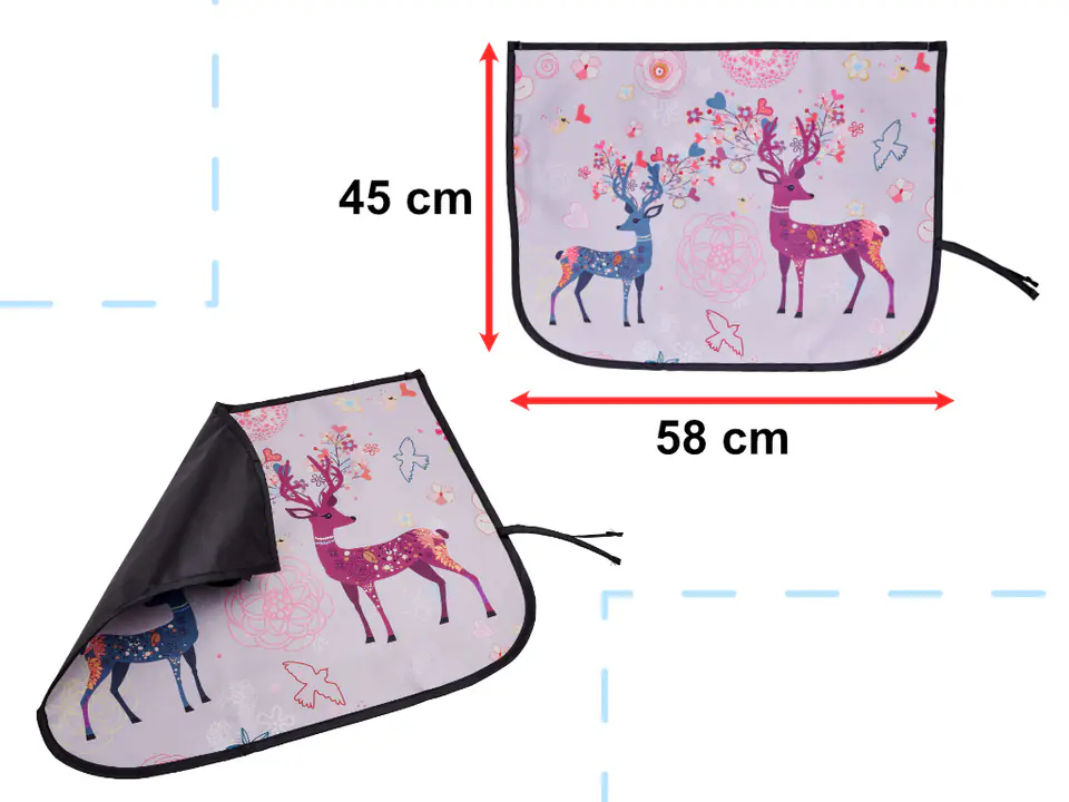 Curtain Magnetic Car Window Cover Deer