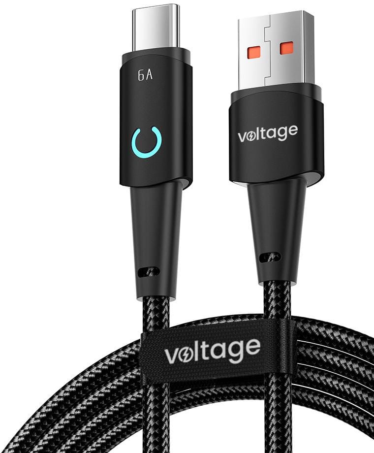 Kabel USB-A / USB-C Voltage PowerAngle 66W PD 100cm czarny