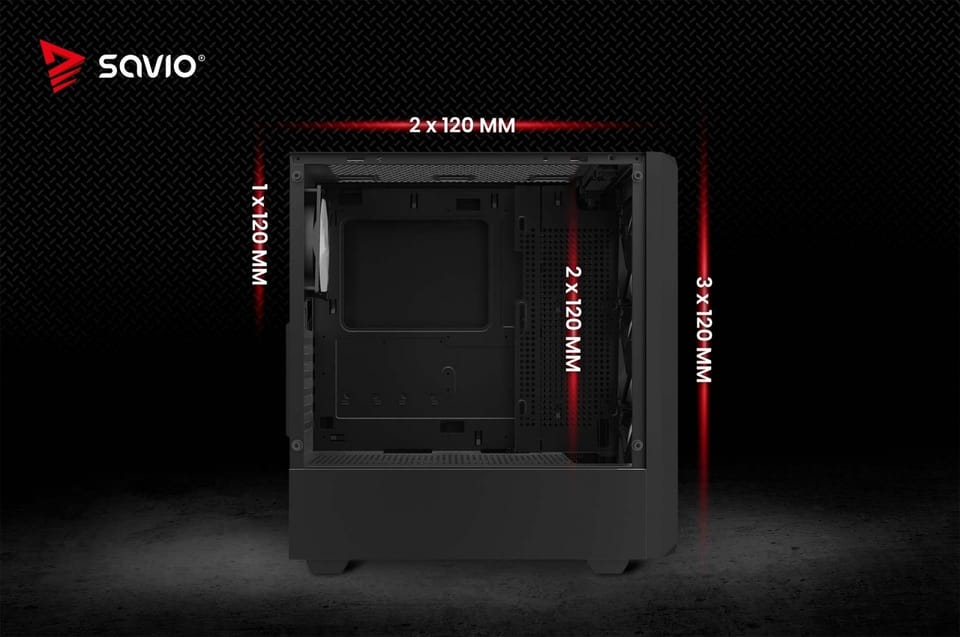 Obudowa komputerowa NOCTIS GLASS RGB X1
