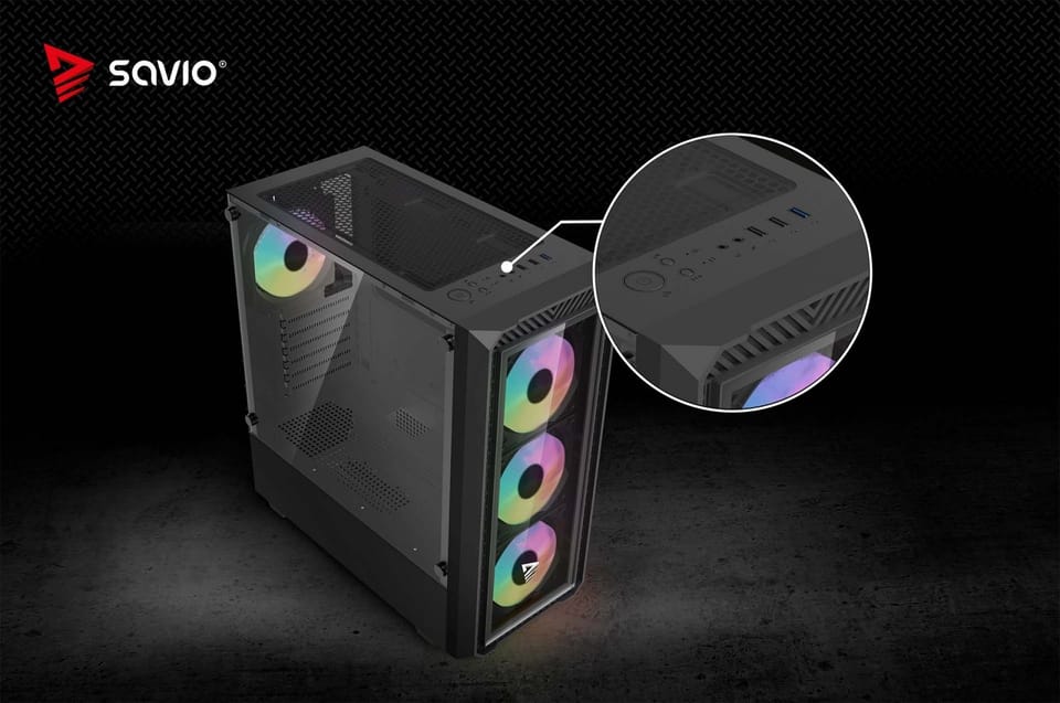 Obudowa komputerowa NOCTIS GLASS RGB X1