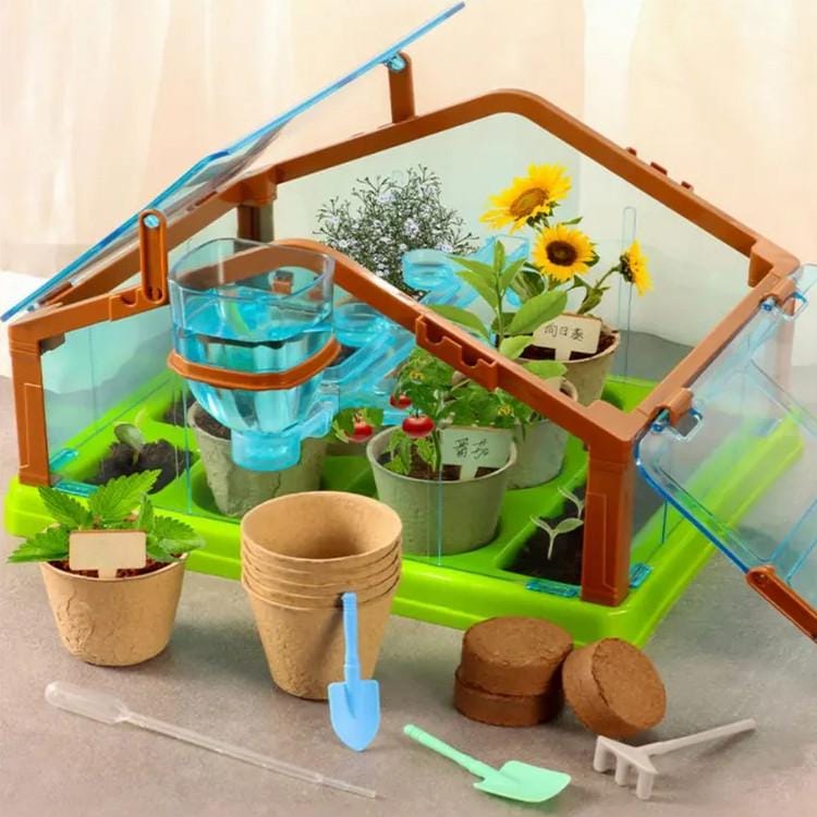 Szklarnia Dla Dzieci Mini Ogród Ogródek Plantacja + Akcesoria
