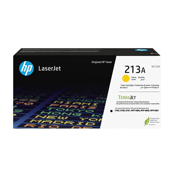 HP 213A Yellow Toner Cartridge W2132A W2132-00005a EMEA