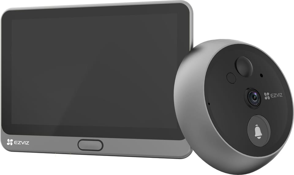 Wizjer do drzwi Ezviz CP4 2MP Wi-Fi srebrny