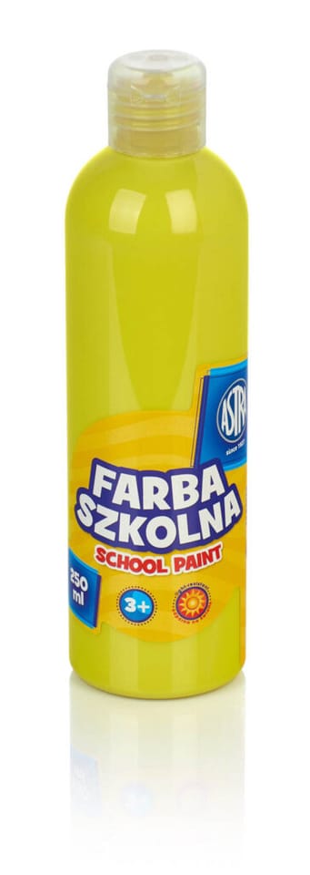Farba szkolna Astra 250 ml - cytrynowa 301217017 ASTRA