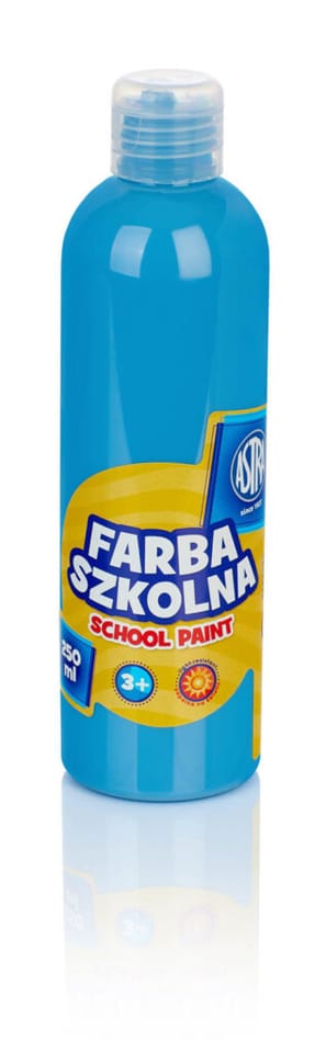 Farba szkolna Astra 250 ml - niebieska 301217010 ASTRA