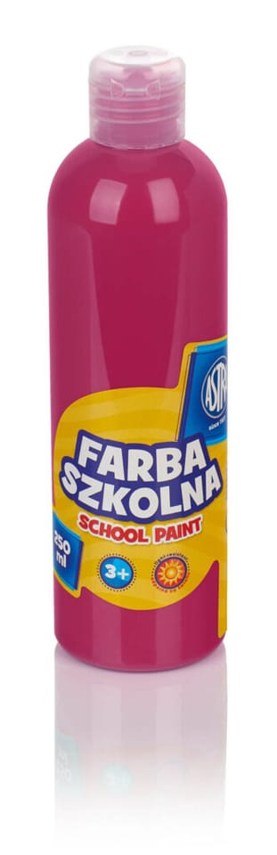 Farba szkolna Astra 250 ml - różowa 301217013 ASTRA