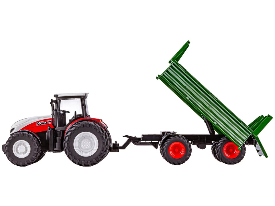 Ciągnik Z Przyczepą Duży Traktor Zdalnie Sterowany RC 1:24