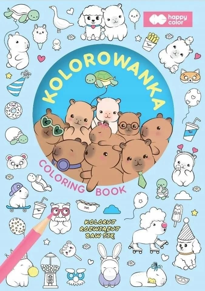 Kolorowanka Kapibara Kapi Fun 90g/m2 A5 16str. HA 4720 1520-KF02 HAPPY COLOR