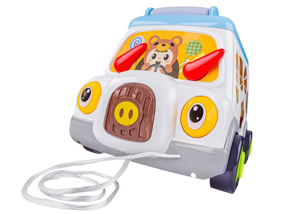 Multifunkcyjny Edukacyjny Samochód Autobus Do Skręcania Pianinko Sorter