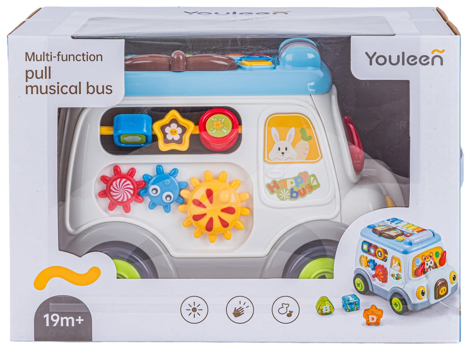 Multifunkcyjny Edukacyjny Samochód Autobus Do Skręcania Pianinko Sorter