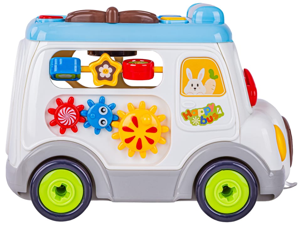 Multifunkcyjny Edukacyjny Samochód Autobus Do Skręcania Pianinko Sorter