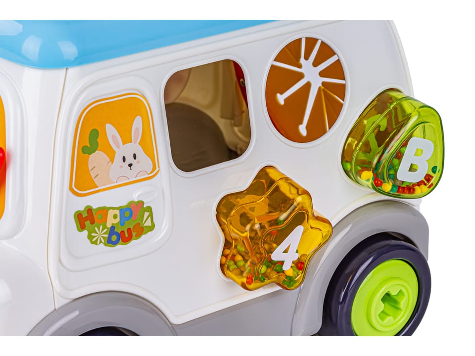 Multifunkcyjny Edukacyjny Samochód Autobus Do Skręcania Pianinko Sorter
