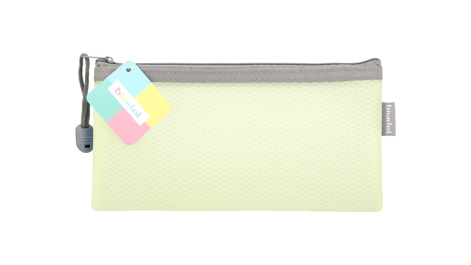 Saszetka na zamek DL EVA pastel żółty SZP-DL-03 BIURFOL
