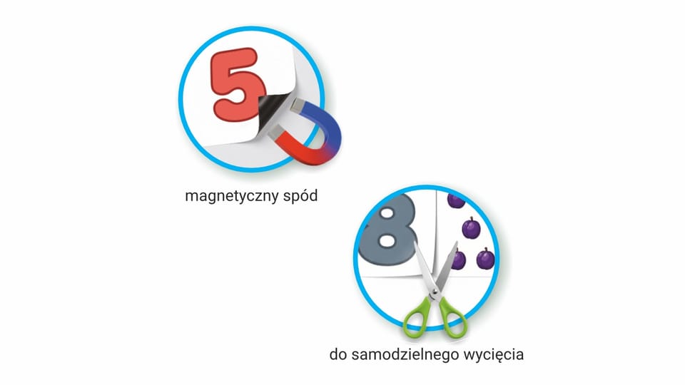 Zestaw kreatywny - magnetyczne cyferki ZK-MC-01 BIURFOL