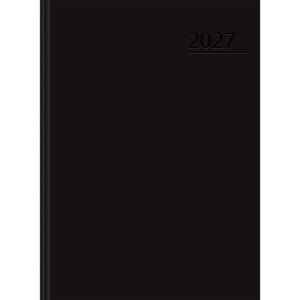 Kalendarz A5 dzienny czarny BASIC 2027r 400213581 TOP 2000