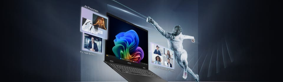 Notebook MSI Prestige AI+ Evo B2VMG-220PL 16"UHD+/Intel Core Ultra 5 226V/16GB/1TB NVMe SSD/Intel Arc/W11H