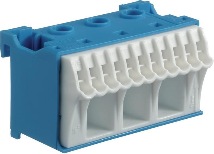 Blok samozacisków 63A QC niebieski 14 przyłączy 33x60x34mm KN14N