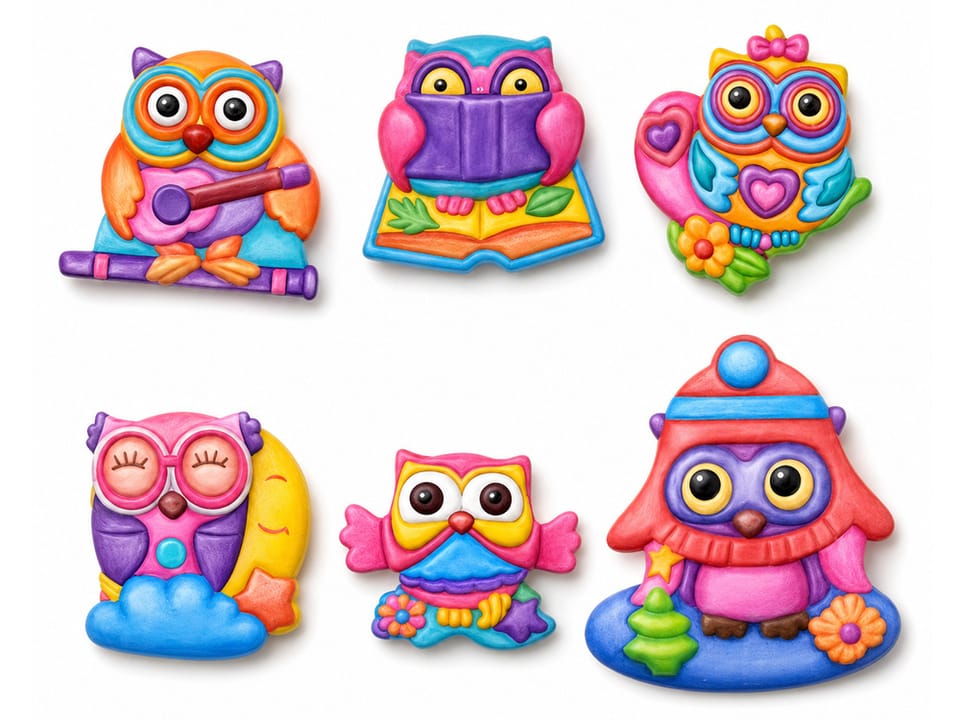 Zestaw do robienia magnesów SOWY świecące w ciemności DIY magnesy ZA6406 pol_pl_Zestaw-do-robienia-magnesow-SOWY-swiecace-w-ciemnosci-DIY-magnesy-ZA6406-23861_6