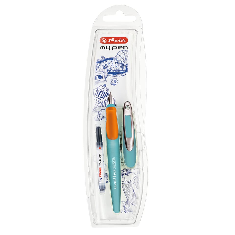 Pióro wieczne MY.PEN turkusowe dla praworęcznych 300006508 HERLITZ
