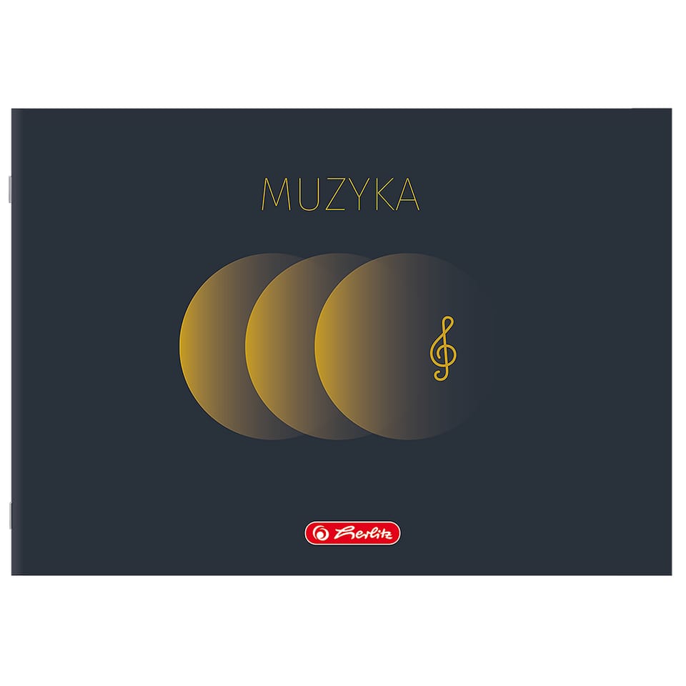 Zeszyt do nut A5 16k pięciolinia MUZYKA 400206336 HERLITZ