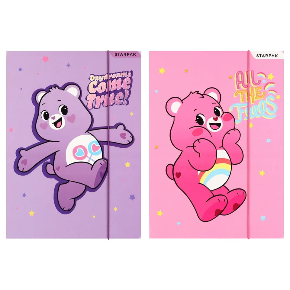 Teczka z gumką A4 CARE BEARS mix 583296 STARPAK