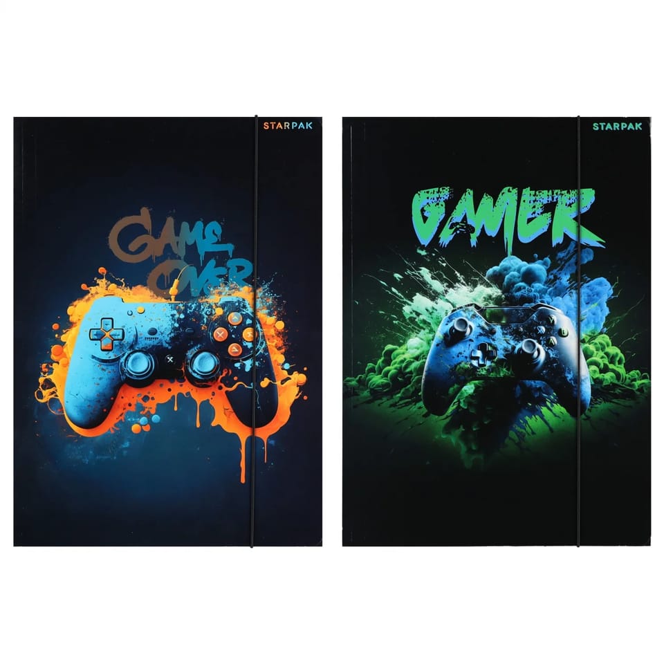 Teczka z gumką A4 PAD GAMER mix 583293 STARPAK