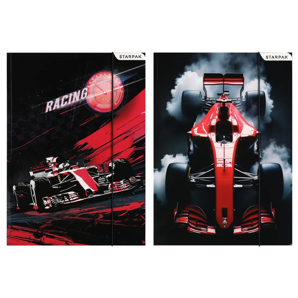 Teczka z gumką A4 RACING mix 583302 STARPAK