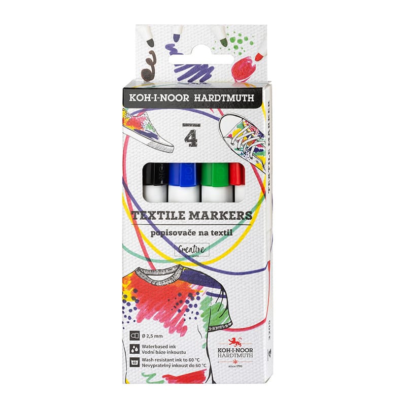 Markery do takanin 4 kolory 2,5mm 7732 KOH-I-NOOR