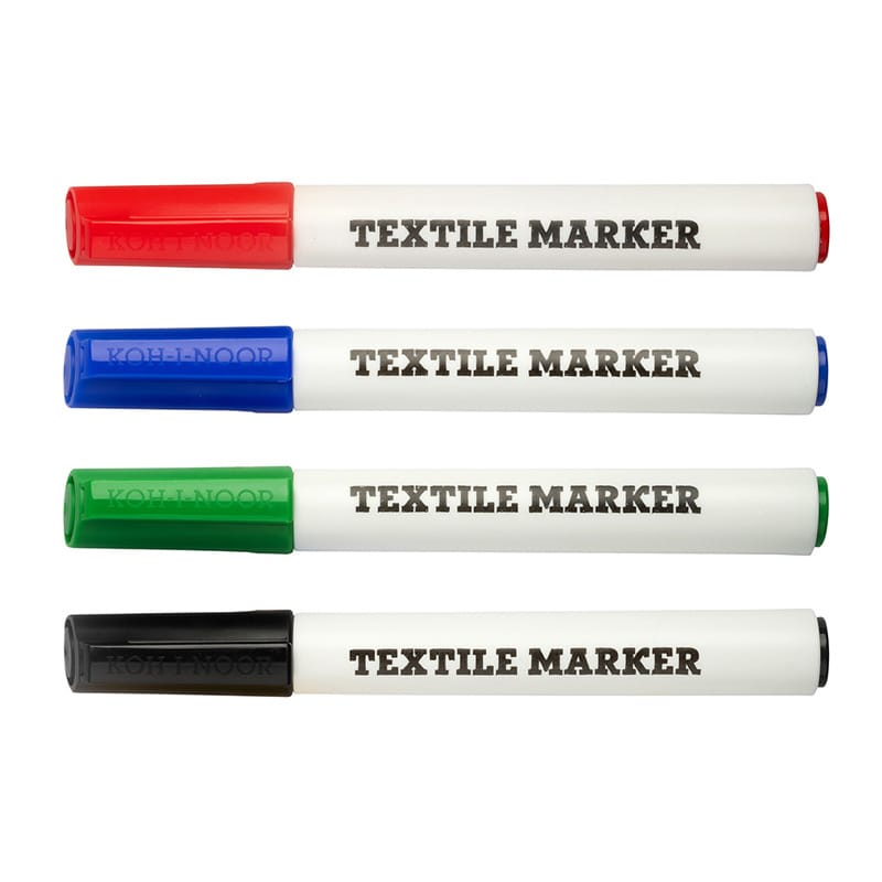 Markery do tkanin 4 kolory 2,5mm 7732 KOH-I-NOOR