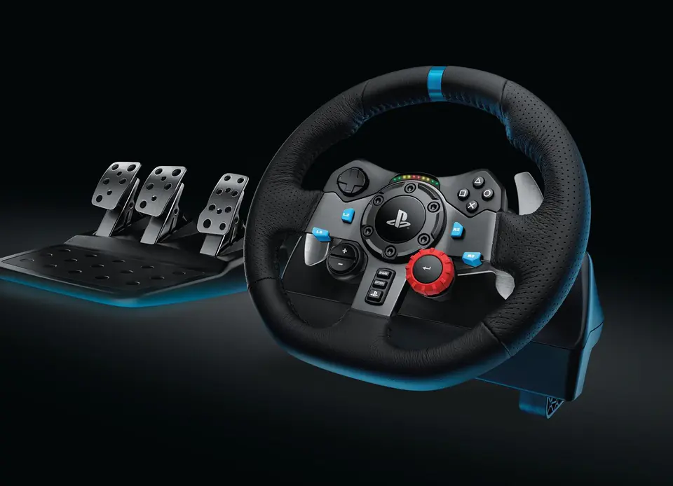 Logitech Driving Force G29 USB Racing Wheel Pedals PS4/PS3/PC Gaming  Playstation