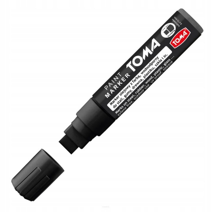 Marker olejowy JUMBO czarny 15x8mm TO-443 TOMA