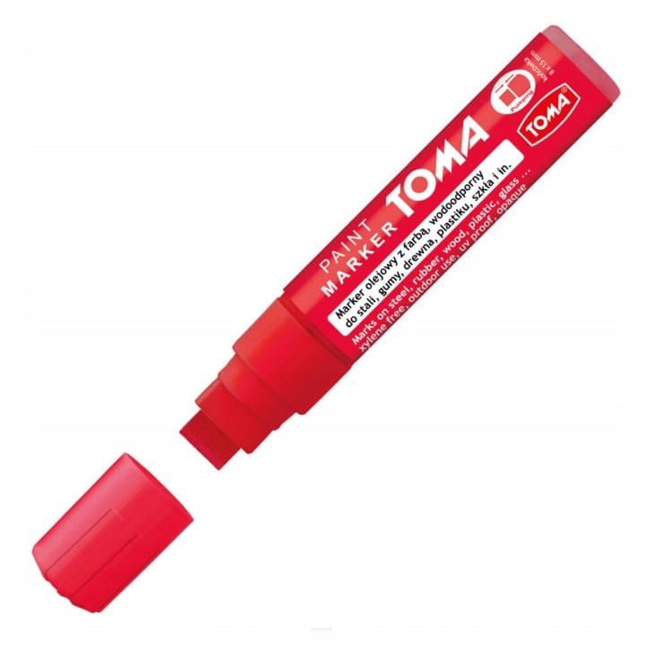 Marker olejowy JUMBO czerwony 15x8mm TO-443 TOMA