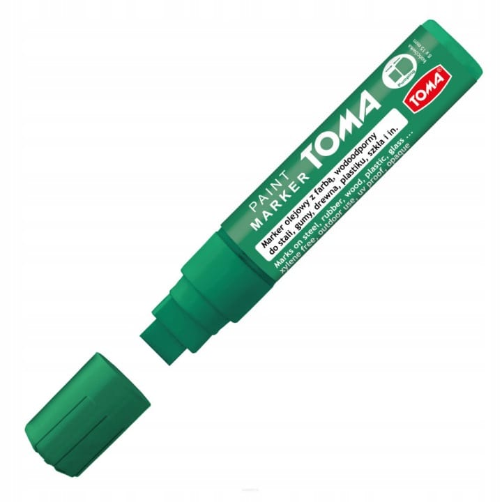Marker olejowy JUMBO zielony 15x8mm TO-443 TOMA
