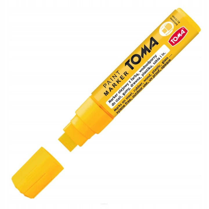 Marker olejowy JUMBO żółty 15x8mm TO-443 TOMA