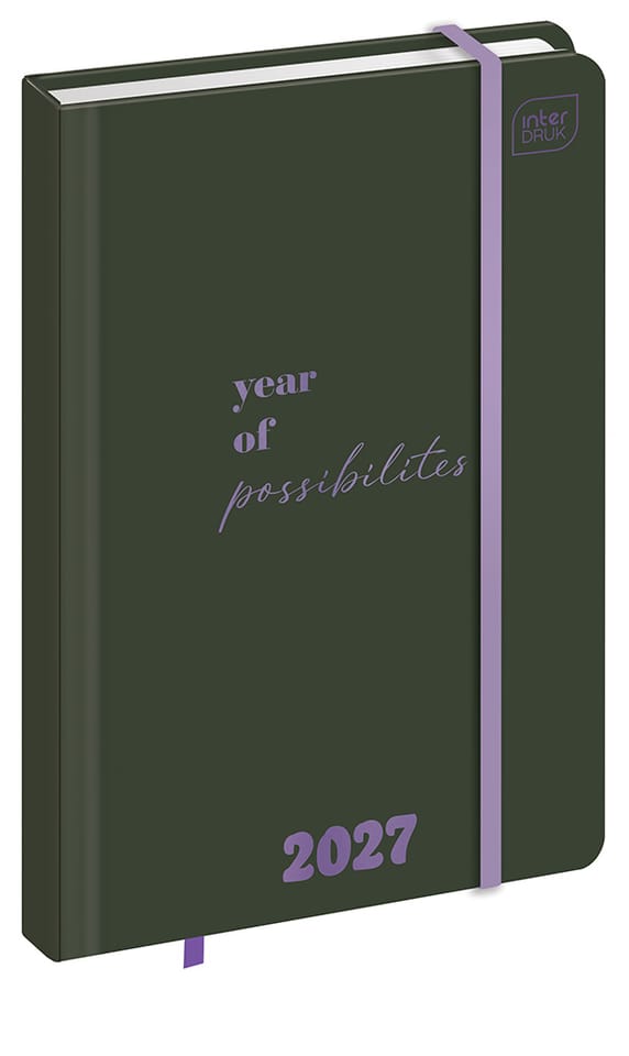 Kalendarz książkowy 2027 A6 192 Metallic Possibilities INTERDRUK