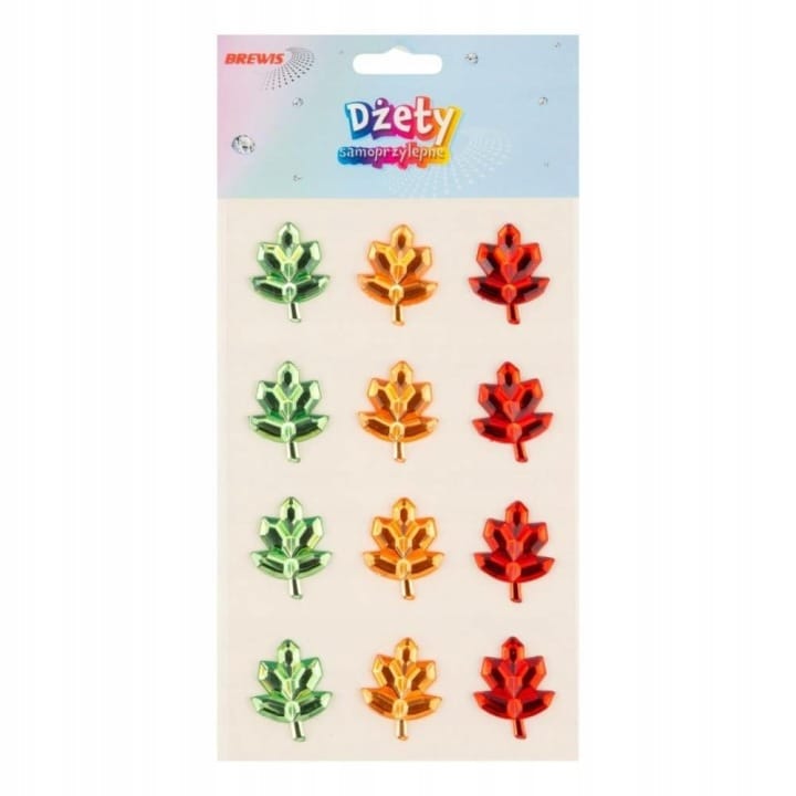 Dżety samoprzylepne DS110 kolorowe listki BREWIS