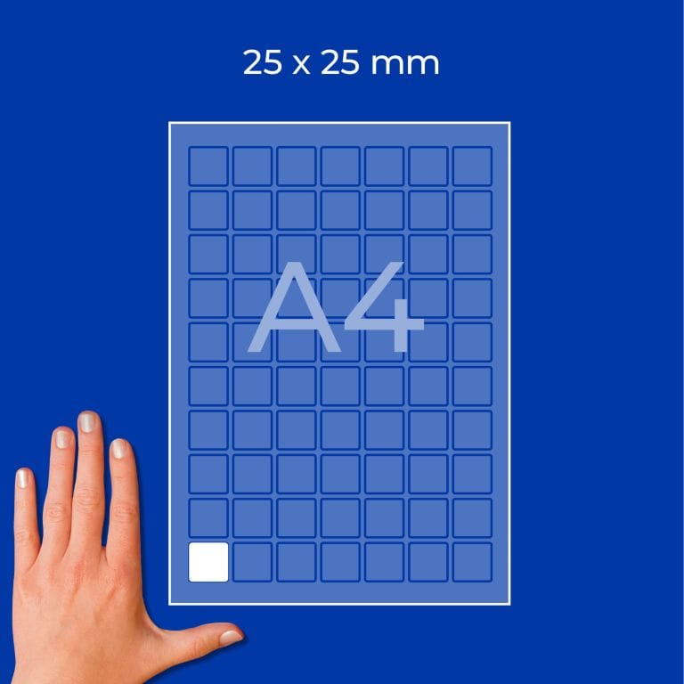 Etykiety do kodów QR papierowe z trwałym klejem białe 25x25mm (30 ark.) L7132-30 AVERY ZWECKFORM