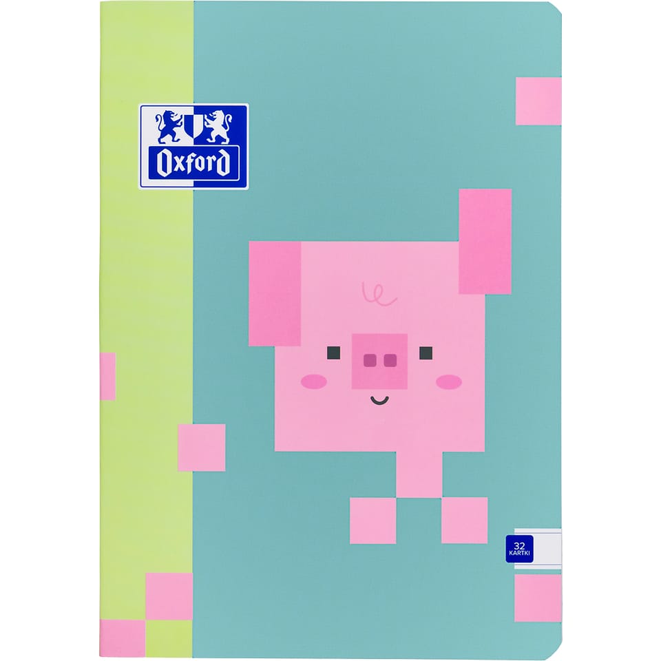 Zeszyt A5 zoo blocks 32k. 90g linia OXFORD 400210406