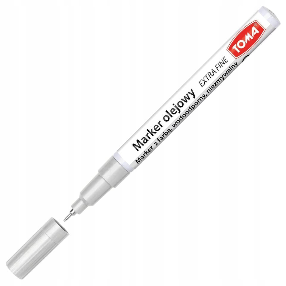 Marker olejowy EXTRA FINE srebrny TO-442 TOMA