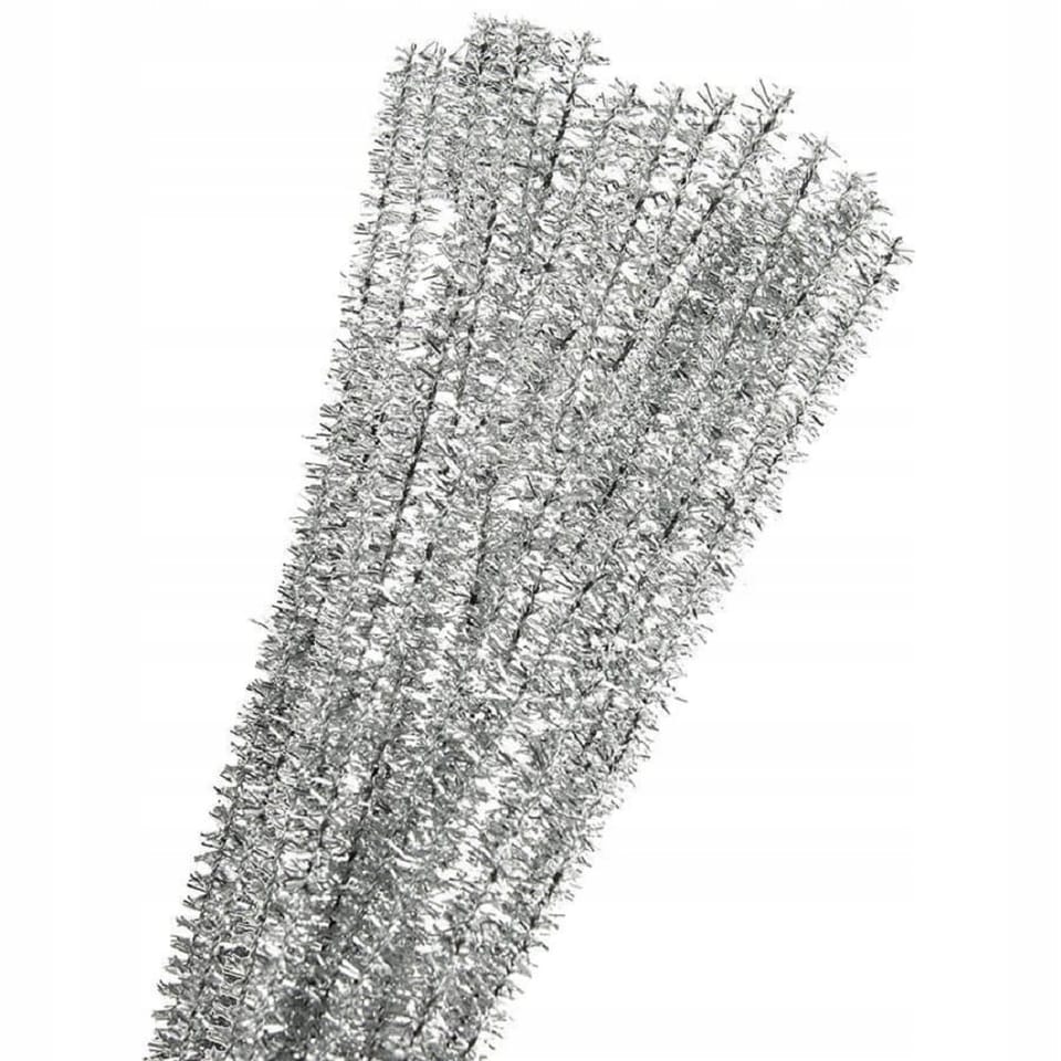 Druty pluszowe DPK-02 srebrne