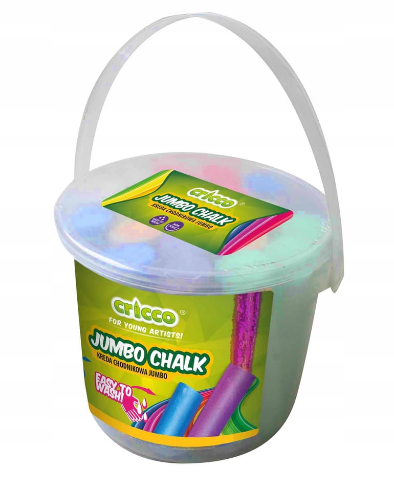 Kreda kolorowa jumbo CRICCO 20sztuk WIADERKO CR301PB20