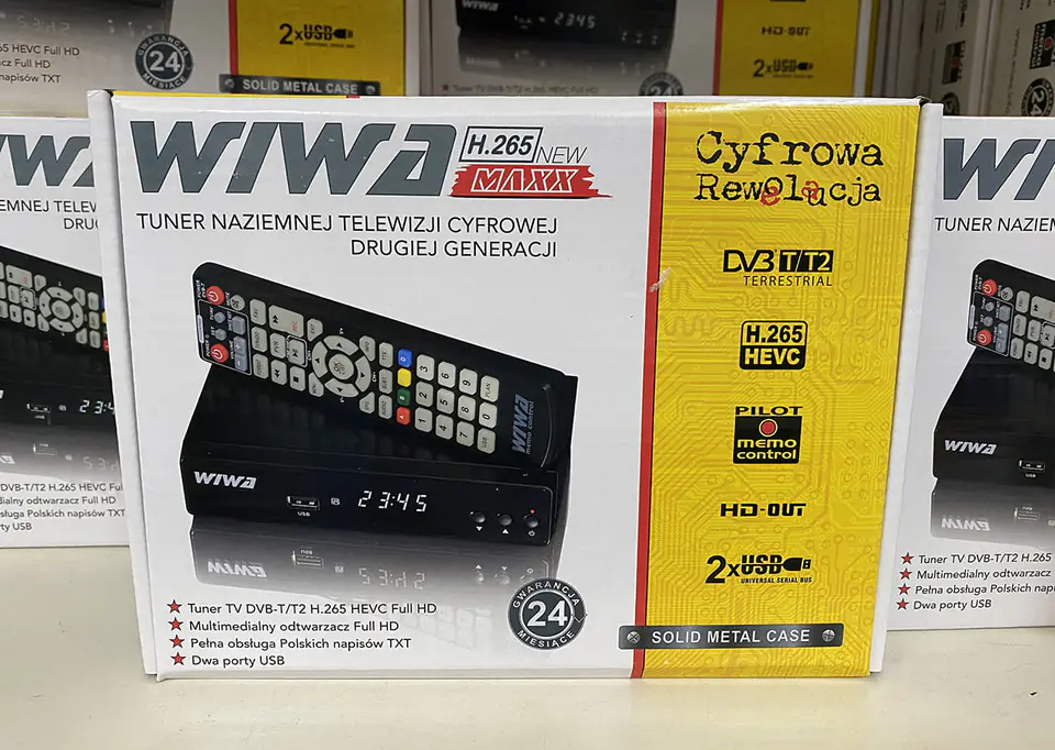 Sintonizador DVB-T/T2 WIWA H.265 MINI