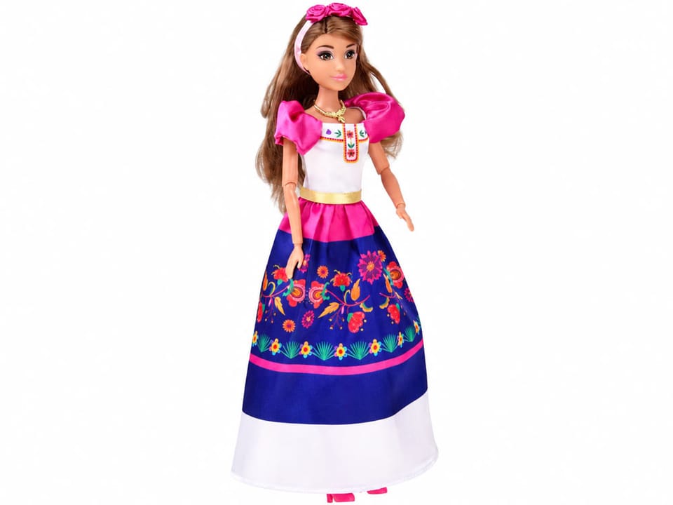 Anlily Lalka w barwnej stylizacji folklorystycznej z opaską w róże ZA6223 pol_pl_Anlily-Lalka-w-barwnej-stylizacji-folklorystycznej-z-opaska-w-roze-ZA6223-23747_4