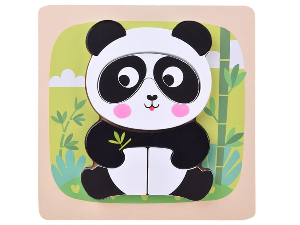 Drewniane puzzle - zestaw 4 układanek panda, słoń, kura, tygrys ZA6259 pol_pl_Drewniane-puzzle-zestaw-4-ukladanek-panda-slon-kura-tygrys-ZA6259-23804_6