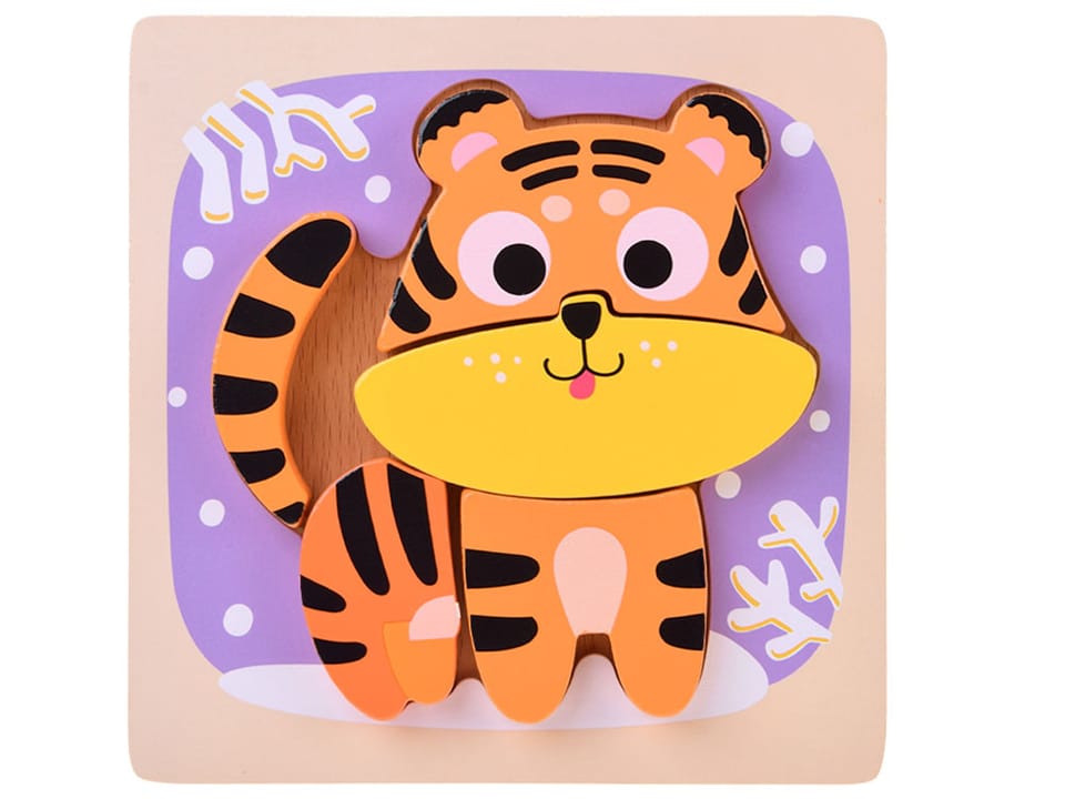 Drewniane puzzle - zestaw 4 układanek panda, słoń, kura, tygrys ZA6259 pol_pl_Drewniane-puzzle-zestaw-4-ukladanek-panda-slon-kura-tygrys-ZA6259-23804_9